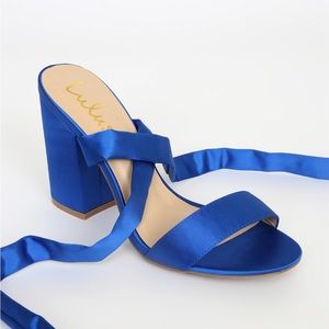Satin Lace-Up Heels Lulu’s